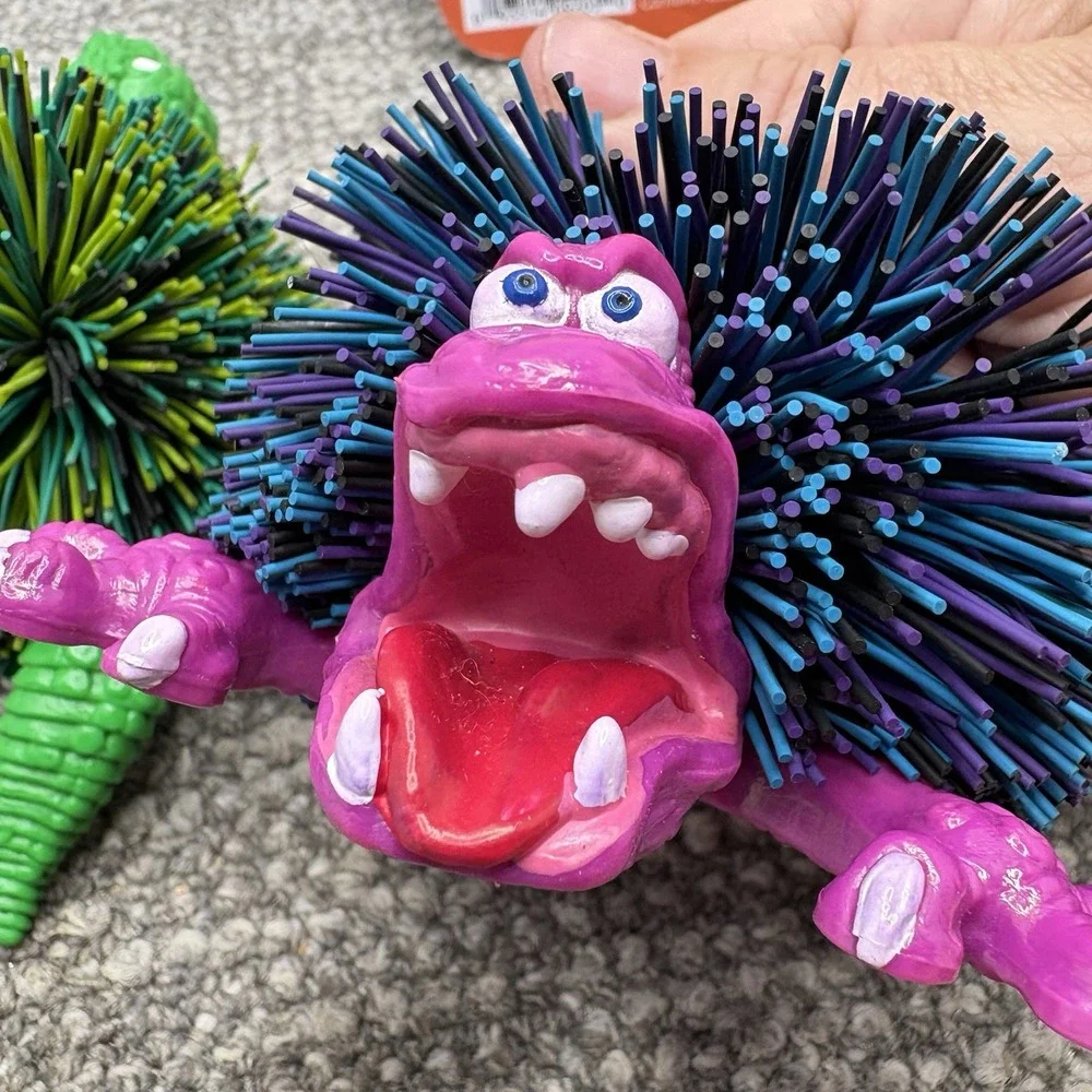 Koosh Ball Set Dinosaurs Tax Plain And Sling Shot Fidget Fun VTG Toys‎